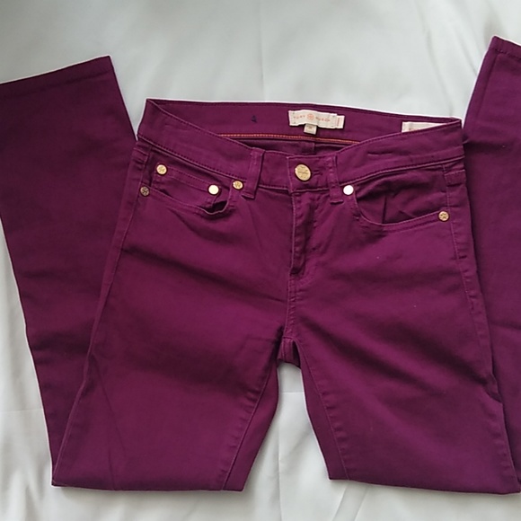 Tory Burch Denim - Tory Burch | fuchsia super skinny jean euc